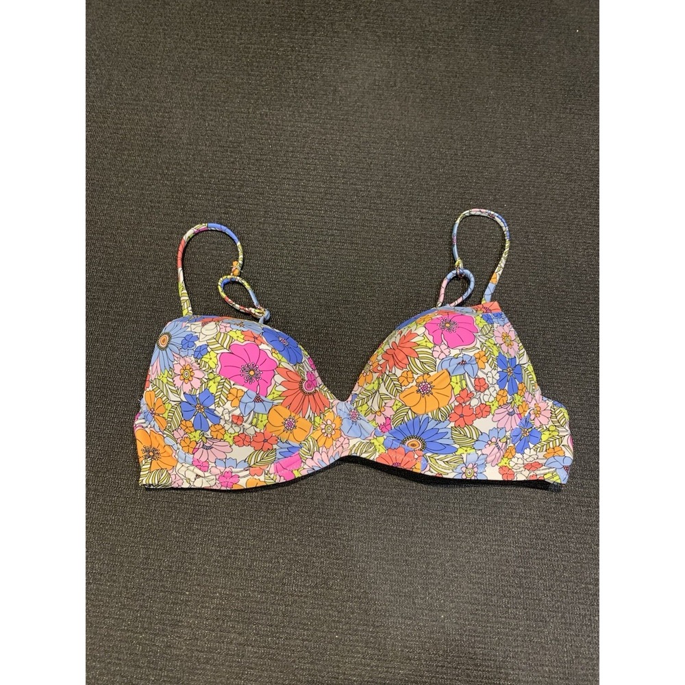 New Raisine Alter'd State Push Up Floral Bikini Size Large